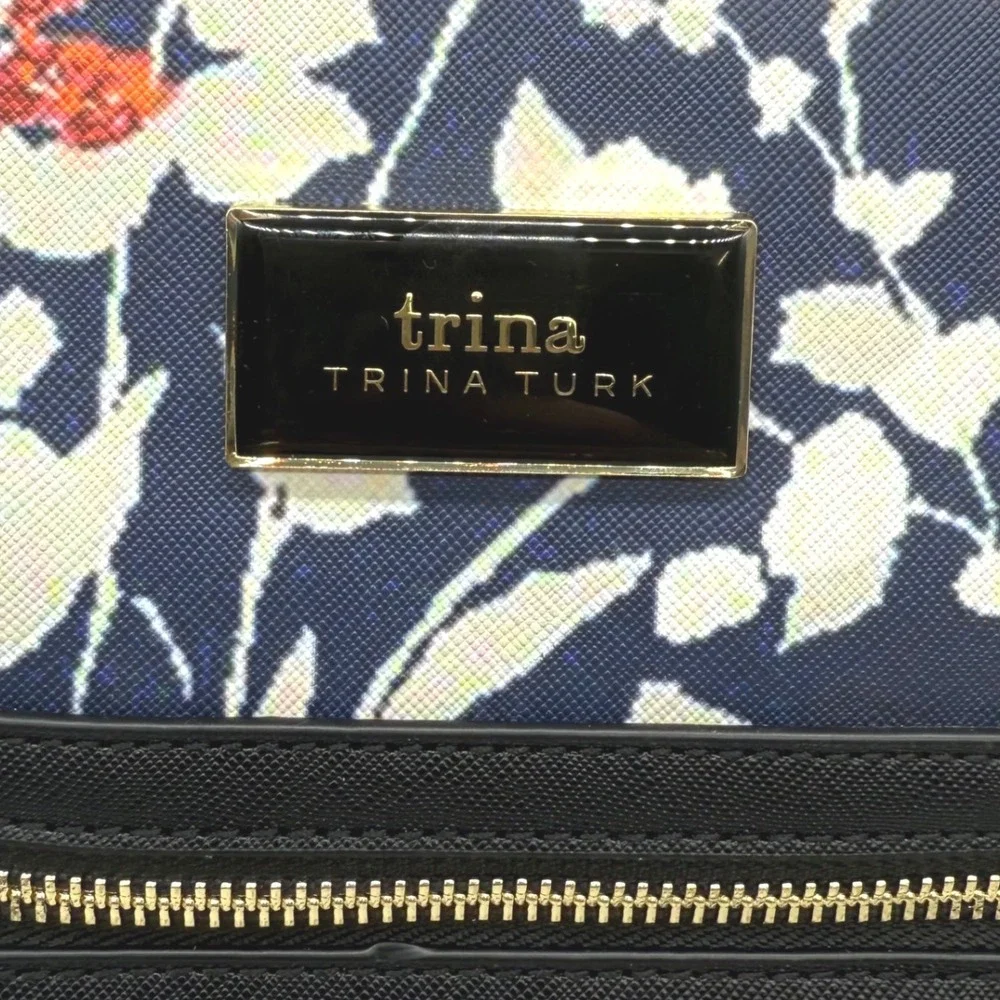 Trina Turk Jardin De Paris Floral‎ Tote Bag Handbag Purse Vegan Leather $148